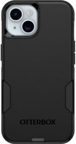 OtterBox iPhone 15, iPhone 14, and iPhone 13 Commuter Series Case - BLACK, slim & tough, pocket-friendly, with port protection