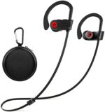 Otium Bluetooth Earbuds Wireless Headphones Bluetooth Headphones, Sports Earbuds, IPX7 Waterproof Stereo Earphones for Gym Running 15 Hours Playtime Sound Isolation Headsets,Black