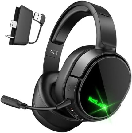 X1 Wireless Gaming Headset for Xbox Series X|S, Xbox One, PS5, PC, Mac, Nintendo Switch, Bluetooth Over Ear Gaming Headphones with Detachable Noise Canceling Microphone, 40H Battery