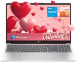 hp Newest 15.6" Anti-Glare HD Laptop, Intel Quad-core Processor, 16GB RAM, 128GB SSD+ 128GB JVQ USB Storage, Office 365 1-Year, Up to 11 hrs Long Battery, Win11 S, Scarlet Red