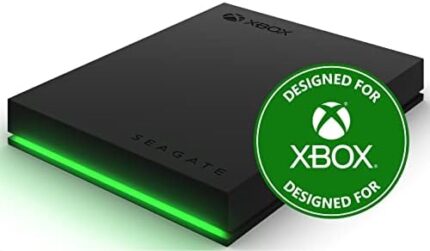 Seagate Game Drive for Xbox 2TB External Hard Drive Portable HDD - USB 3.2 Gen 1, Black with built-in green LED bar , Xbox Certified, 3 year Rescue Services (STKX2000400)