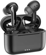 TOZO NC2 Hybrid Active Noise Cancelling Wireless Earbuds, in-Ear Detection Headphones, IPX6 Waterproof Bluetooth 5.3 Stereo Earphones, Immersive Sound Premium Deep Bass Headset, Black