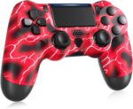 SHINXIN Wireless PS4 Controller, PS4 Controller with Dual Vibration/6-Axis Motion Sensor/Speaker/Audio Jack/Touch Pad/Share Button